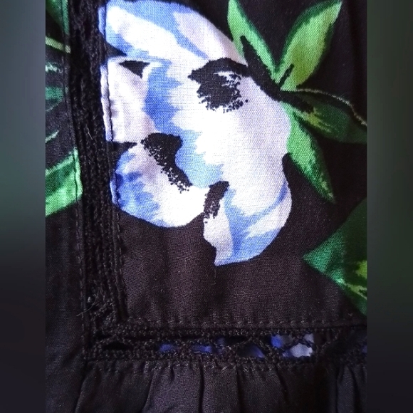 Black floral summer dress - Picture 4 of 5